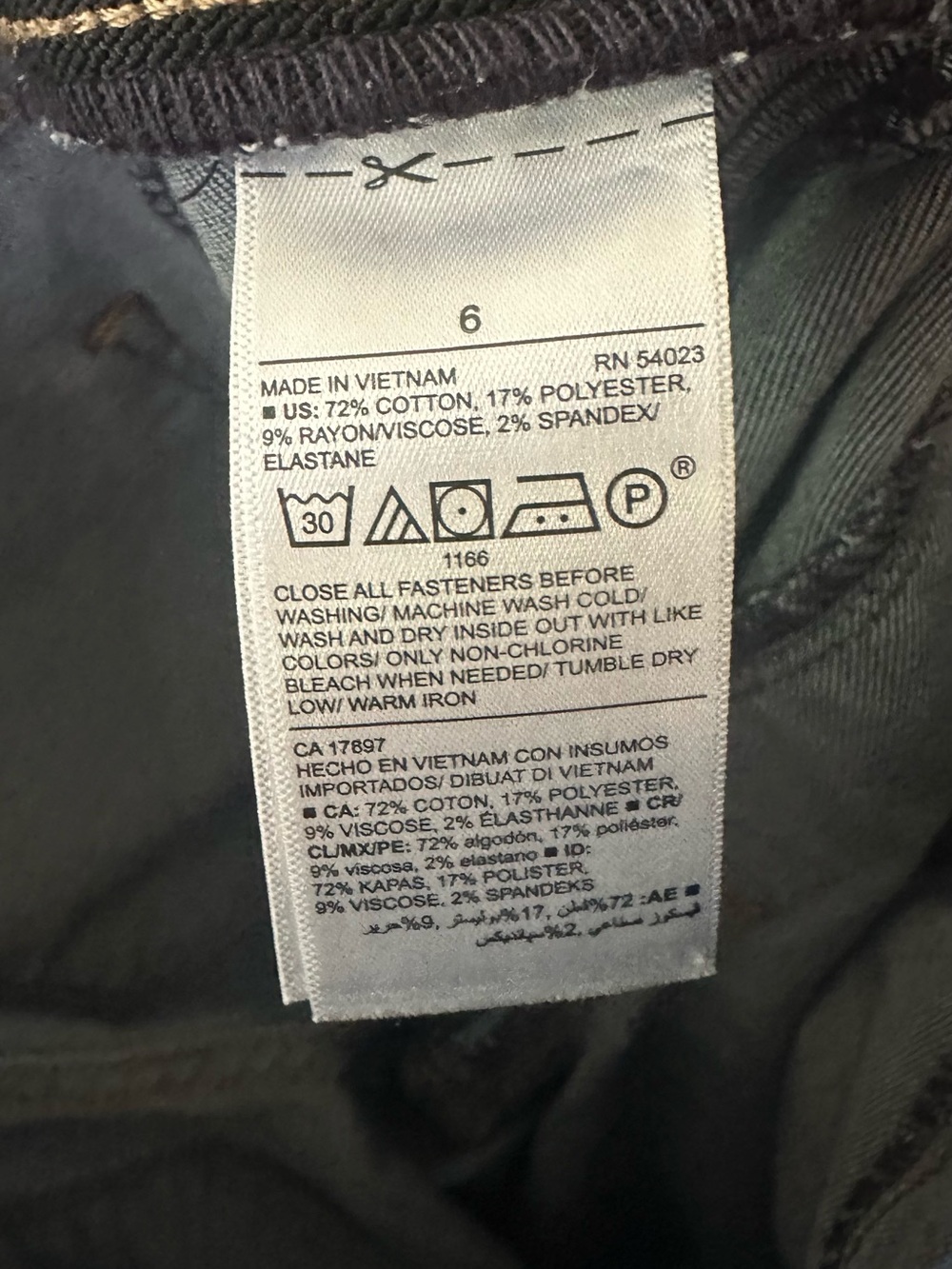 Old Navy Dark Blue Distressed “ROCKSTAR SUPER SKINNY” Jeggings - Picture 8 of 8